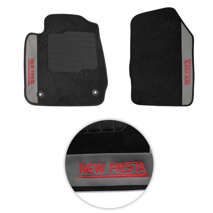 Jogo de Tapete Carpete New Fiesta 2016 a 2019 Preto 5 Peças