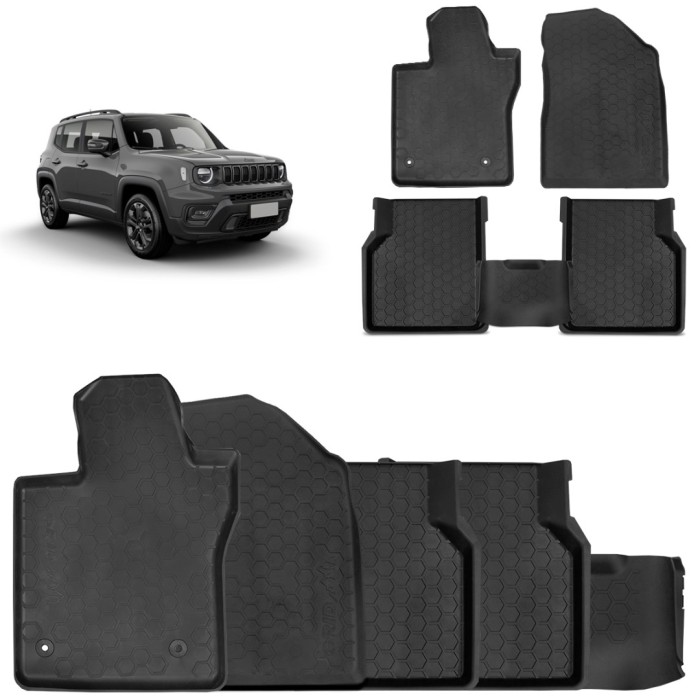 Jogo de Tapete Renegade 2016 a 2025 Tipo Bandeja Preto