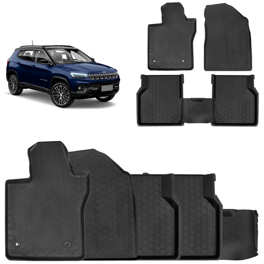 Jogo de Tapetes Compass 2016 A 2025 Tipo Bandeja Preto